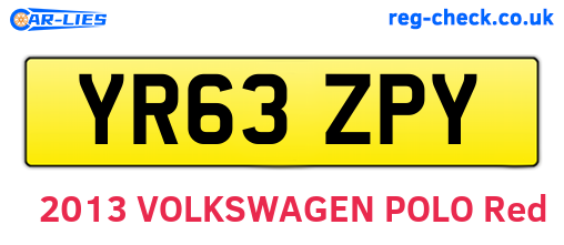 YR63ZPY are the vehicle registration plates.
