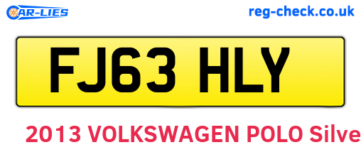 FJ63HLY are the vehicle registration plates.