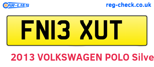 FN13XUT are the vehicle registration plates.