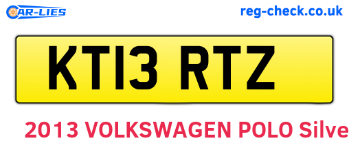 KT13RTZ are the vehicle registration plates.