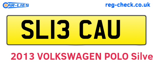 SL13CAU are the vehicle registration plates.