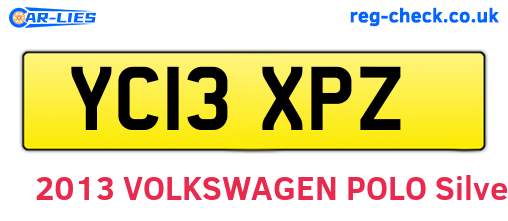 YC13XPZ are the vehicle registration plates.