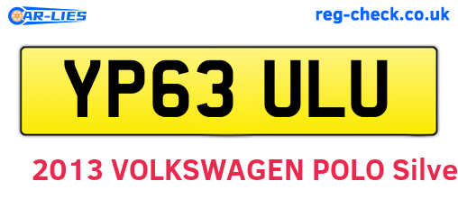 YP63ULU are the vehicle registration plates.