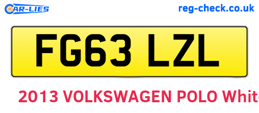 FG63LZL are the vehicle registration plates.