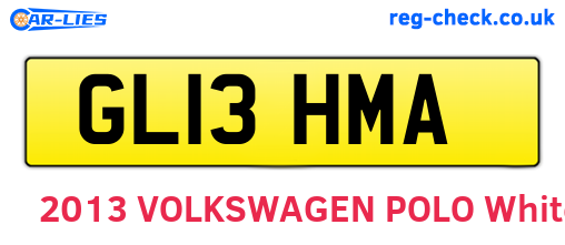 GL13HMA are the vehicle registration plates.