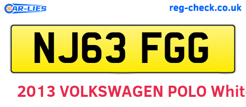 NJ63FGG are the vehicle registration plates.