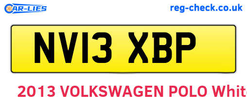 NV13XBP are the vehicle registration plates.