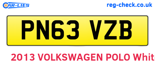 PN63VZB are the vehicle registration plates.