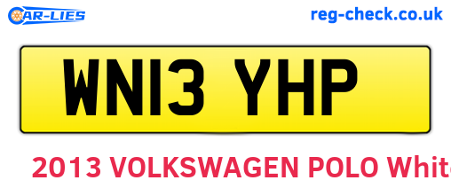 WN13YHP are the vehicle registration plates.