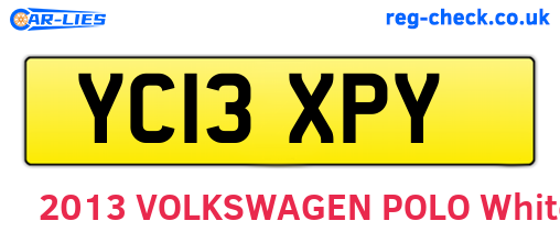 YC13XPY are the vehicle registration plates.