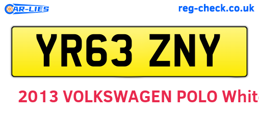 YR63ZNY are the vehicle registration plates.