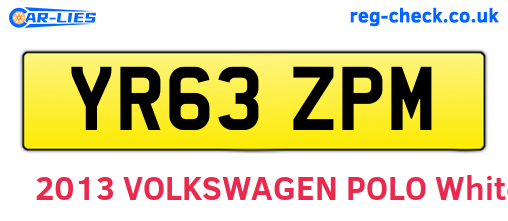 YR63ZPM are the vehicle registration plates.