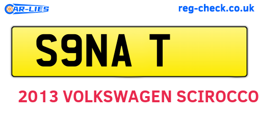 S9NAT are the vehicle registration plates.