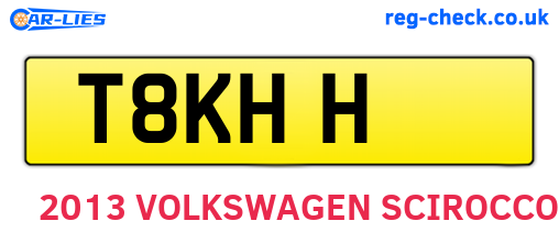 T8KHH are the vehicle registration plates.
