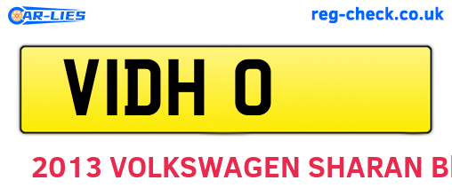 V1DHO are the vehicle registration plates.