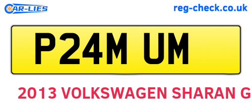 P24MUM are the vehicle registration plates.