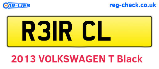 R31RCL are the vehicle registration plates.
