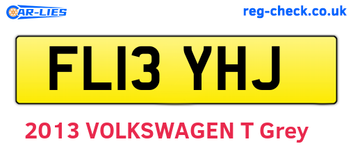 FL13YHJ are the vehicle registration plates.