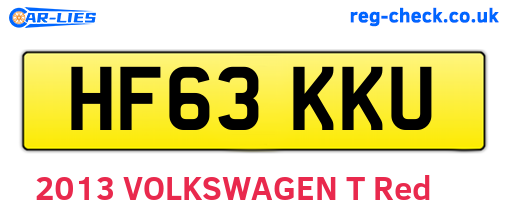 HF63KKU are the vehicle registration plates.