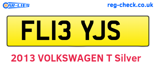 FL13YJS are the vehicle registration plates.