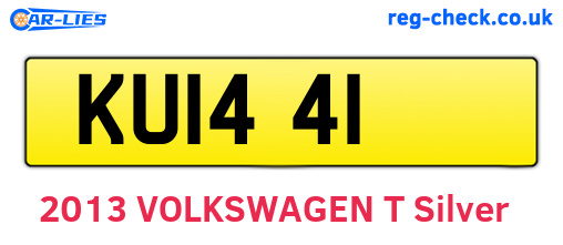 KUI441 are the vehicle registration plates.