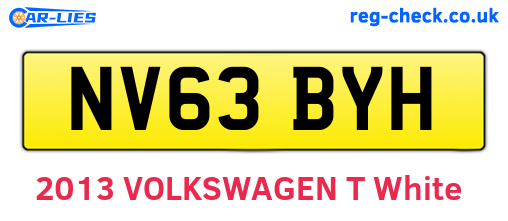 NV63BYH are the vehicle registration plates.