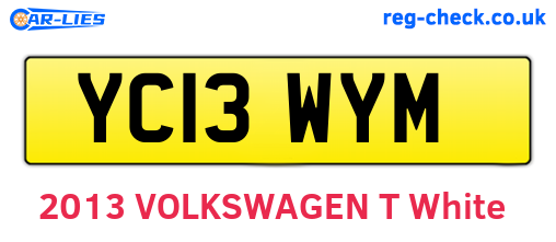 YC13WYM are the vehicle registration plates.