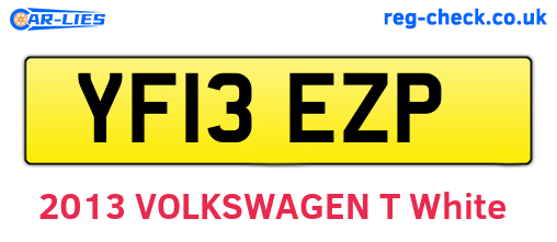 YF13EZP are the vehicle registration plates.