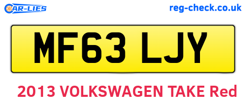 MF63LJY are the vehicle registration plates.