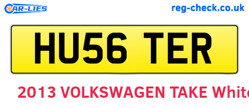 HU56TER are the vehicle registration plates.