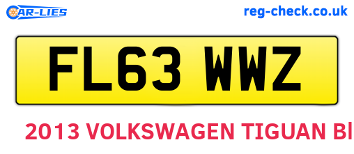 FL63WWZ are the vehicle registration plates.