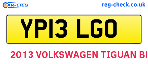 YP13LGO are the vehicle registration plates.
