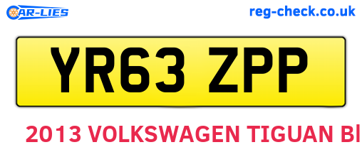 YR63ZPP are the vehicle registration plates.
