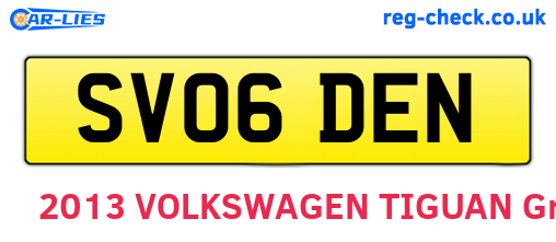 SV06DEN are the vehicle registration plates.