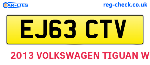 EJ63CTV are the vehicle registration plates.
