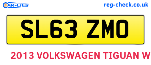 SL63ZMO are the vehicle registration plates.