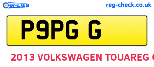 P9PGG are the vehicle registration plates.