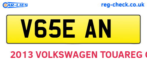 V65EAN are the vehicle registration plates.