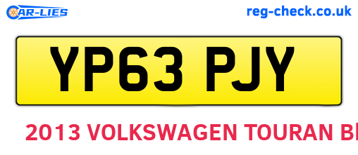 YP63PJY are the vehicle registration plates.