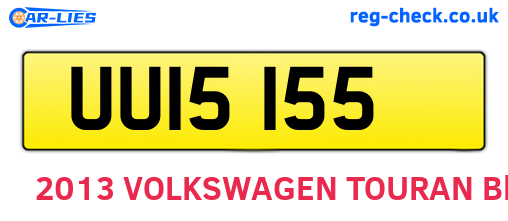 UUI5155 are the vehicle registration plates.