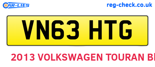 VN63HTG are the vehicle registration plates.