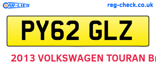 PY62GLZ are the vehicle registration plates.