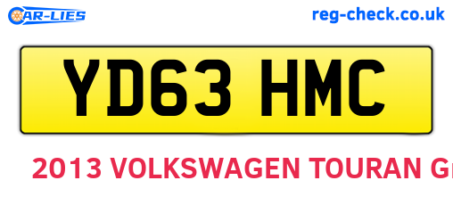 YD63HMC are the vehicle registration plates.