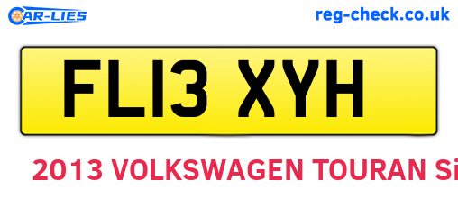 FL13XYH are the vehicle registration plates.