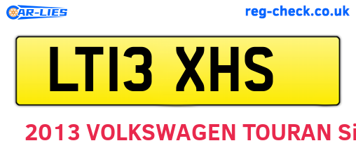 LT13XHS are the vehicle registration plates.