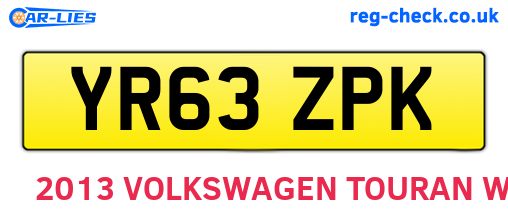 YR63ZPK are the vehicle registration plates.