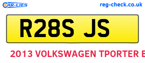 R28SJS are the vehicle registration plates.