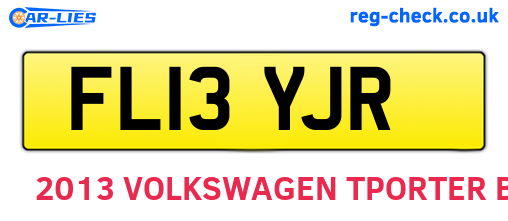 FL13YJR are the vehicle registration plates.