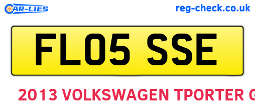 FL05SSE are the vehicle registration plates.