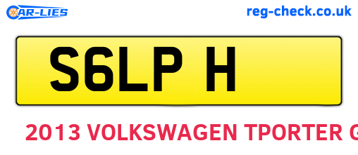 S6LPH are the vehicle registration plates.